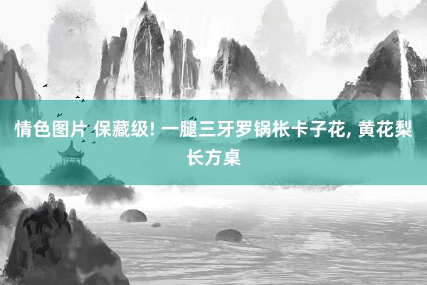 情色图片 保藏级! 一腿三牙罗锅枨卡子花， 黄花梨长方桌